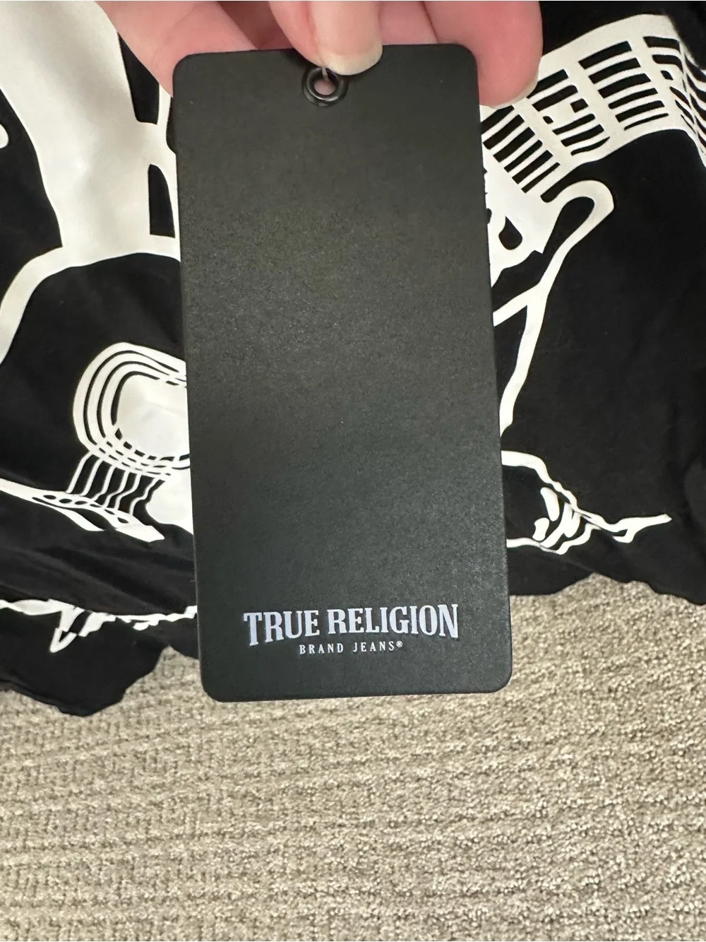 NWT TRUE RELIGION Men's Short Sleeve Buddha Crew Neck Tee Size L. MSRP $59